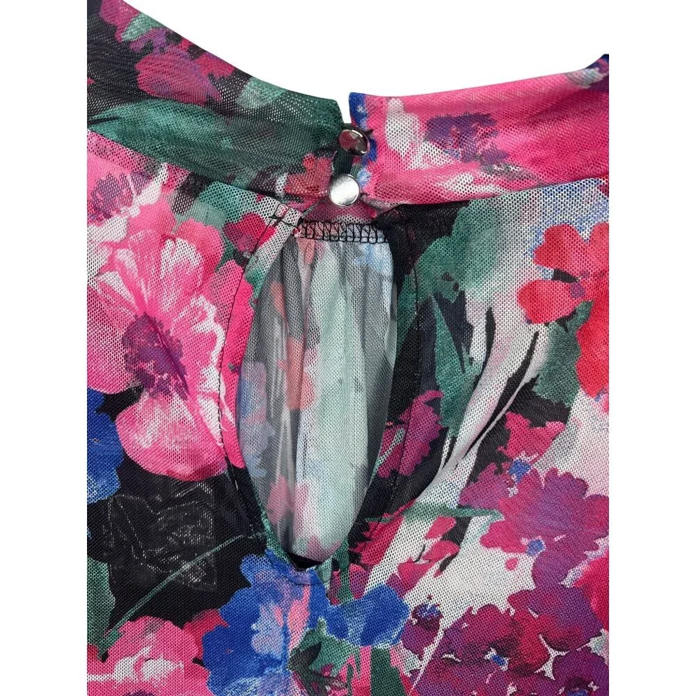 Cupio Blush Womens Floral Print Long Sleeve Top 2X - Picture 9 of 10